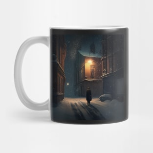 Sparkling Snowy Night Mug